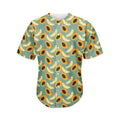 Papaya And Melon Pattern Print Men's Baseball Jersey