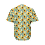 Papaya And Melon Pattern Print Men's Baseball Jersey