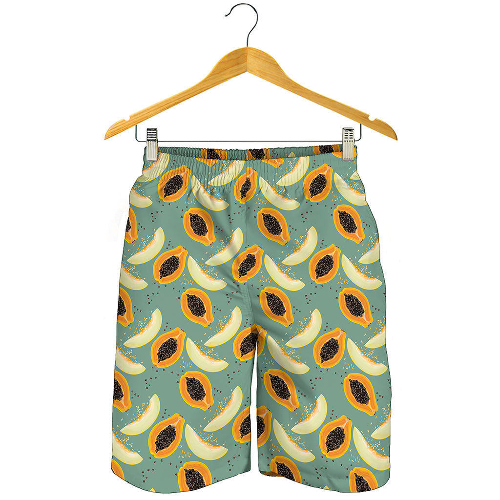 Papaya And Melon Pattern Print Men's Shorts