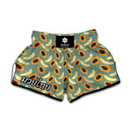 Papaya And Melon Pattern Print Muay Thai Boxing Shorts