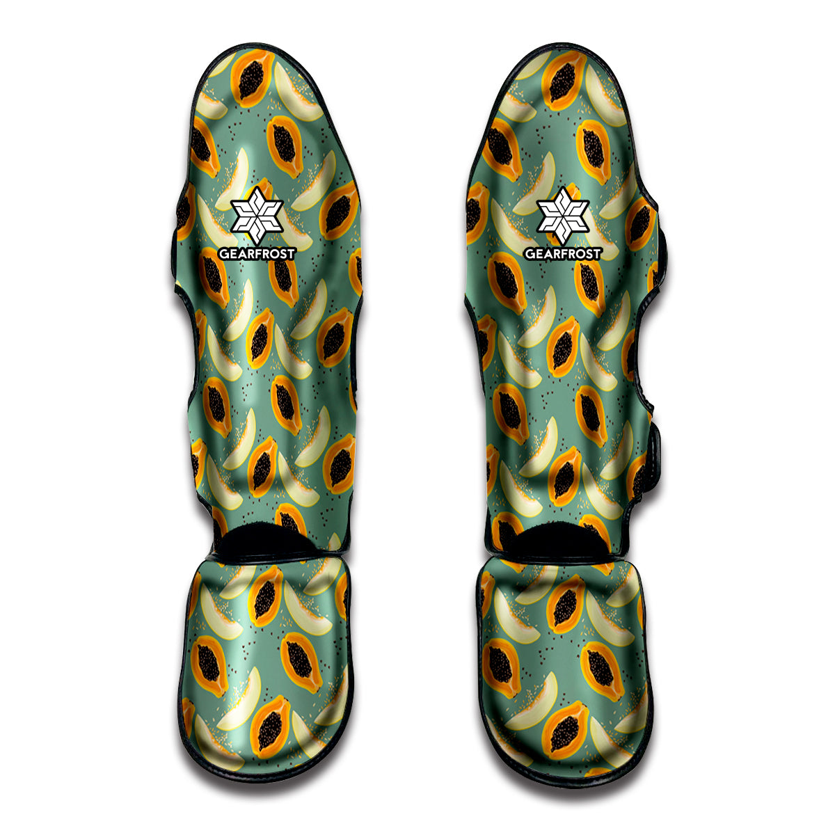 Papaya And Melon Pattern Print Muay Thai Shin Guard