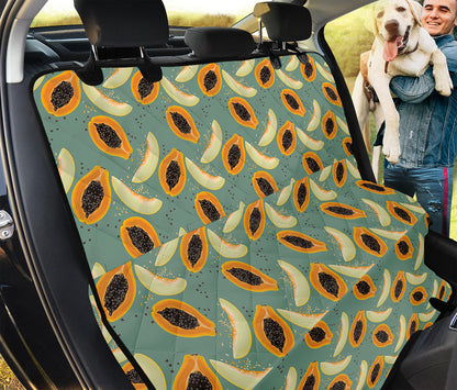 Papaya And Melon Pattern Print Pet Car Back Seat Cover