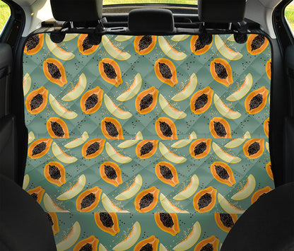Papaya And Melon Pattern Print Pet Car Back Seat Cover