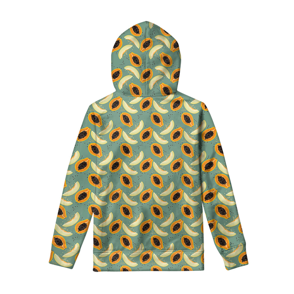 Papaya And Melon Pattern Print Pullover Hoodie