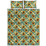 Papaya And Melon Pattern Print Quilt Bed Set