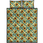 Papaya And Melon Pattern Print Quilt Bed Set