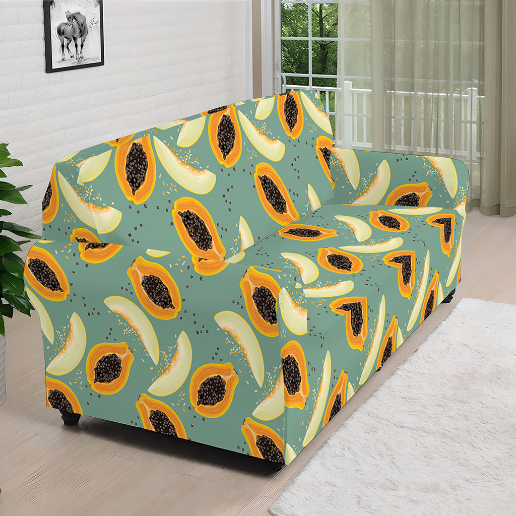 Papaya And Melon Pattern Print Sofa Cover