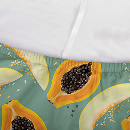 Papaya And Melon Pattern Print Sofa Cover