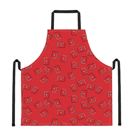 Paramedic First Aid Kit Pattern Print Apron