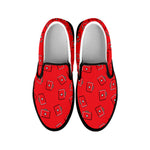 Paramedic First Aid Kit Pattern Print Black Slip On Shoes
