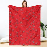Paramedic First Aid Kit Pattern Print Blanket