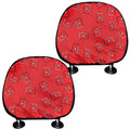 Paramedic First Aid Kit Pattern Print Car Headrest Covers