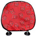 Paramedic First Aid Kit Pattern Print Car Headrest Covers