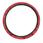 Paramedic First Aid Kit Pattern Print Car Steering Wheel Cover