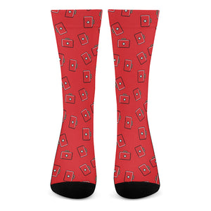 Paramedic First Aid Kit Pattern Print Crew Socks