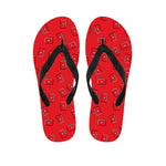 Paramedic First Aid Kit Pattern Print Flip Flops