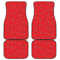 Paramedic First Aid Kit Pattern Print Front and Back Car Floor Mats