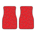 Paramedic First Aid Kit Pattern Print Front Car Floor Mats