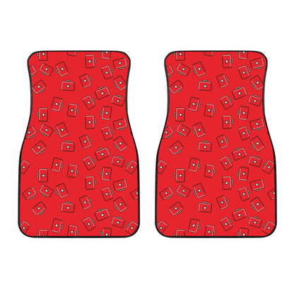 Paramedic First Aid Kit Pattern Print Front Car Floor Mats