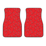 Paramedic First Aid Kit Pattern Print Front Car Floor Mats