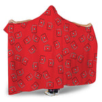 Paramedic First Aid Kit Pattern Print Hooded Blanket