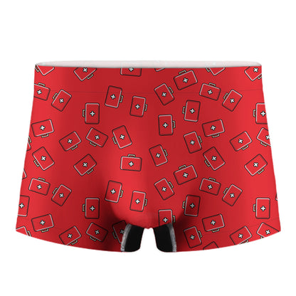 Paramedic First Aid Kit Pattern Print Men's Boxer Briefs