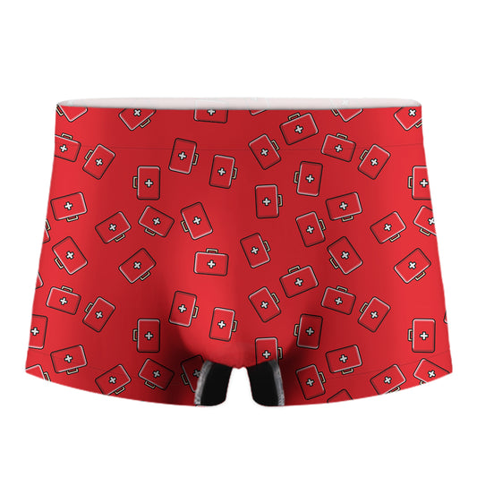 Paramedic First Aid Kit Pattern Print Men's Boxer Briefs