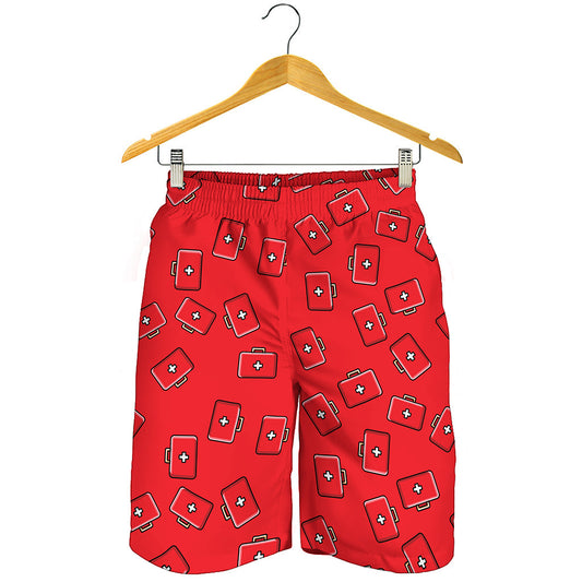 Paramedic First Aid Kit Pattern Print Men's Shorts