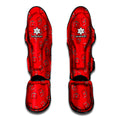 Paramedic First Aid Kit Pattern Print Muay Thai Shin Guards