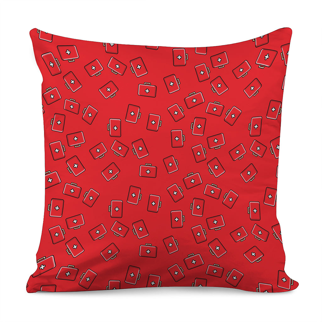 Paramedic First Aid Kit Pattern Print Pillow Cover