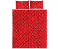 Paramedic First Aid Kit Pattern Print Quilt Bed Set