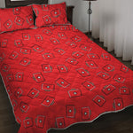 Paramedic First Aid Kit Pattern Print Quilt Bed Set