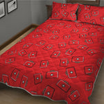 Paramedic First Aid Kit Pattern Print Quilt Bed Set