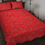 Paramedic First Aid Kit Pattern Print Quilt Bed Set