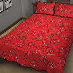 Paramedic First Aid Kit Pattern Print Quilt Bed Set