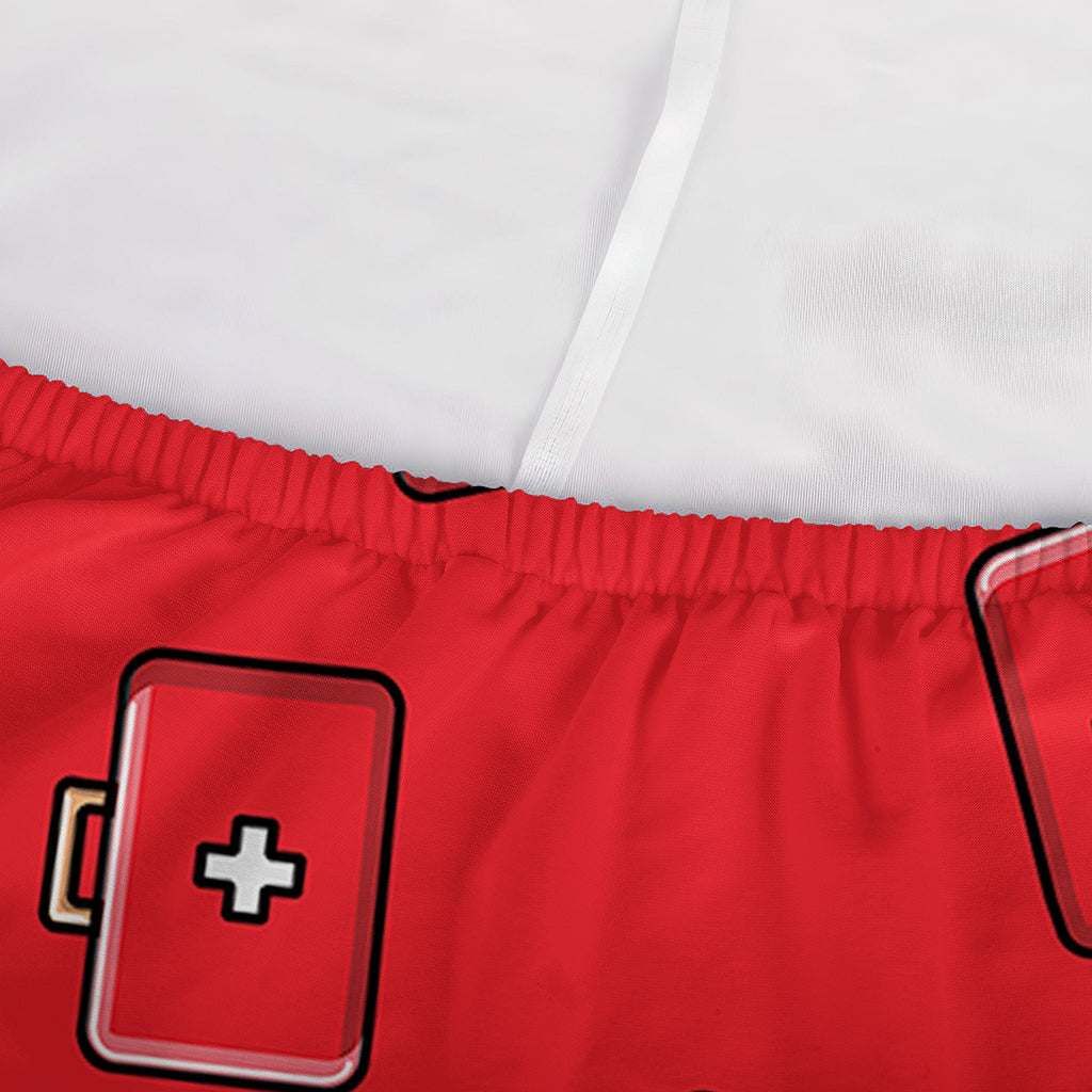 Paramedic First Aid Kit Pattern Print Sofa Cover