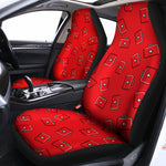 Paramedic First Aid Kit Pattern Print Universal Fit Car Seat Covers