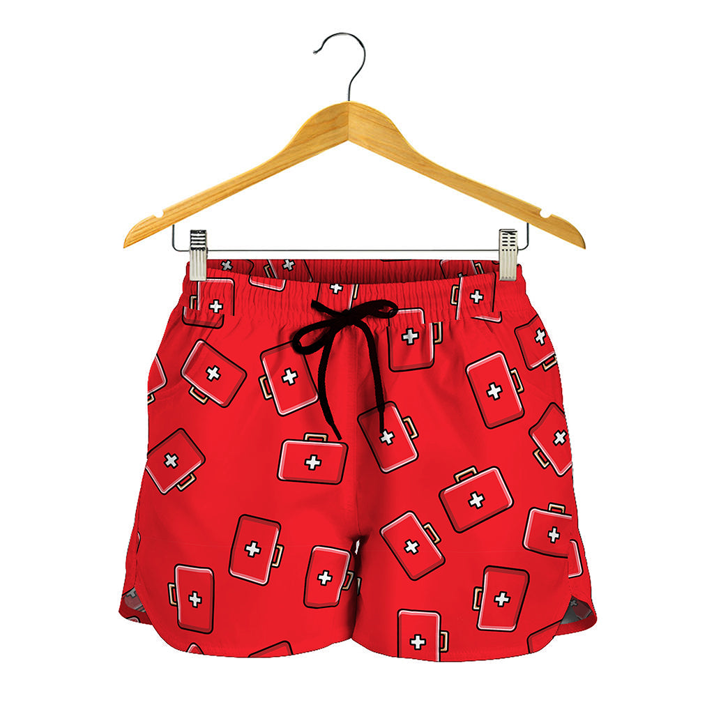 Paramedic First Aid Kit Pattern Print Women's Shorts