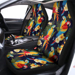 Parrot And Flower Pattern Print Universal Fit Car Seat Covers