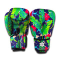 Parrot Banana Leaf Hawaii Pattern Print Boxing Gloves