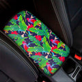 Parrot Banana Leaf Hawaii Pattern Print Car Center Console Cover