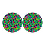 Parrot Banana Leaf Hawaii Pattern Print Car Coasters