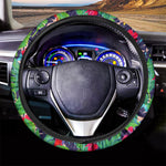 Parrot Banana Leaf Hawaii Pattern Print Car Steering Wheel Cover