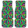 Parrot Banana Leaf Hawaii Pattern Print Front and Back Car Floor Mats