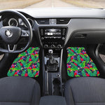 Parrot Banana Leaf Hawaii Pattern Print Front Car Floor Mats