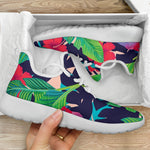 Parrot Banana Leaf Hawaii Pattern Print Mesh Knit Shoes GearFrost