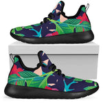 Parrot Banana Leaf Hawaii Pattern Print Mesh Knit Shoes GearFrost