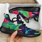 Parrot Banana Leaf Hawaii Pattern Print Mesh Knit Shoes GearFrost