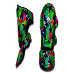 Parrot Banana Leaf Hawaii Pattern Print Muay Thai Shin Guard