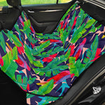 Parrot Banana Leaf Hawaii Pattern Print Pet Car Back Seat Cover